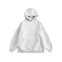 Solid-color hooded sweatshirt