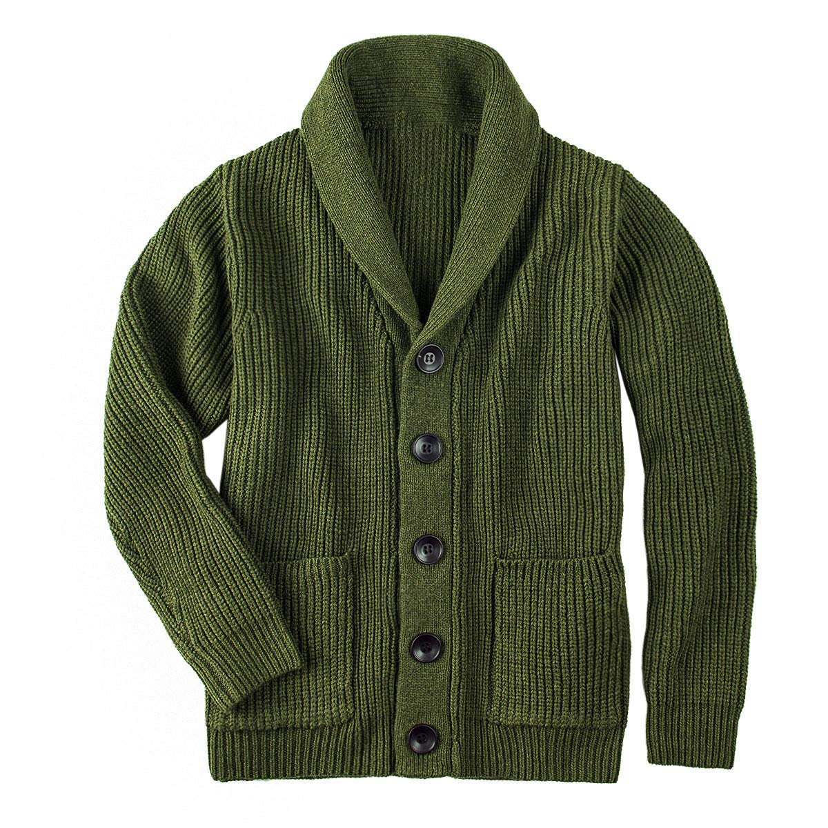 Men's Acrylic Turtleneck Sweater Cardigan
