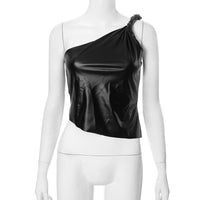 womens leather top