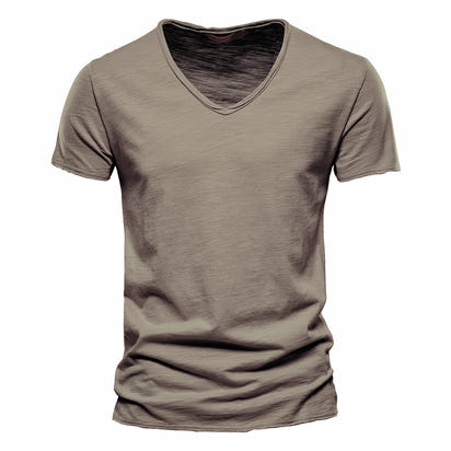 Solid Color Bamboo Cotton Short Sleeve