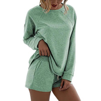 Women's casual Clothes With Long Sleeve Shorts