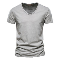 Solid Color Bamboo Cotton Short Sleeve