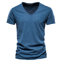 Solid Color Bamboo Cotton Short Sleeve