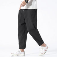 Loose Imitation Cotton and Linen Men's Pants