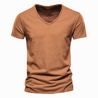 Solid Color Bamboo Cotton Short Sleeve