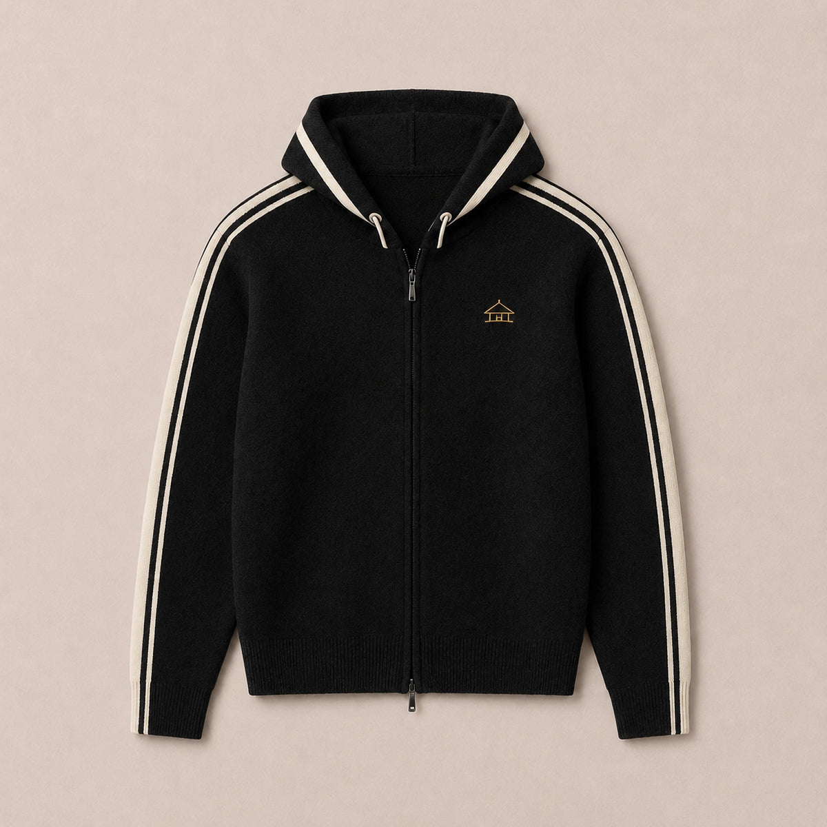Men's Half Turtleneck Wool Cardigan