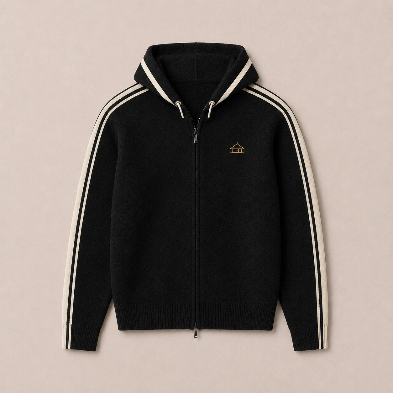 Men's Half Turtleneck Wool Cardigan