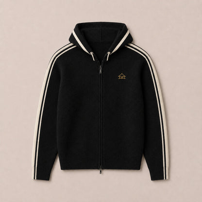 Men's Half Turtleneck Wool Cardigan