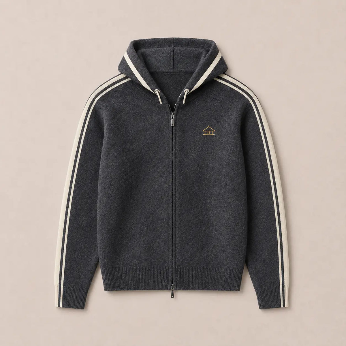 Men's Half Turtleneck Wool Cardigan
