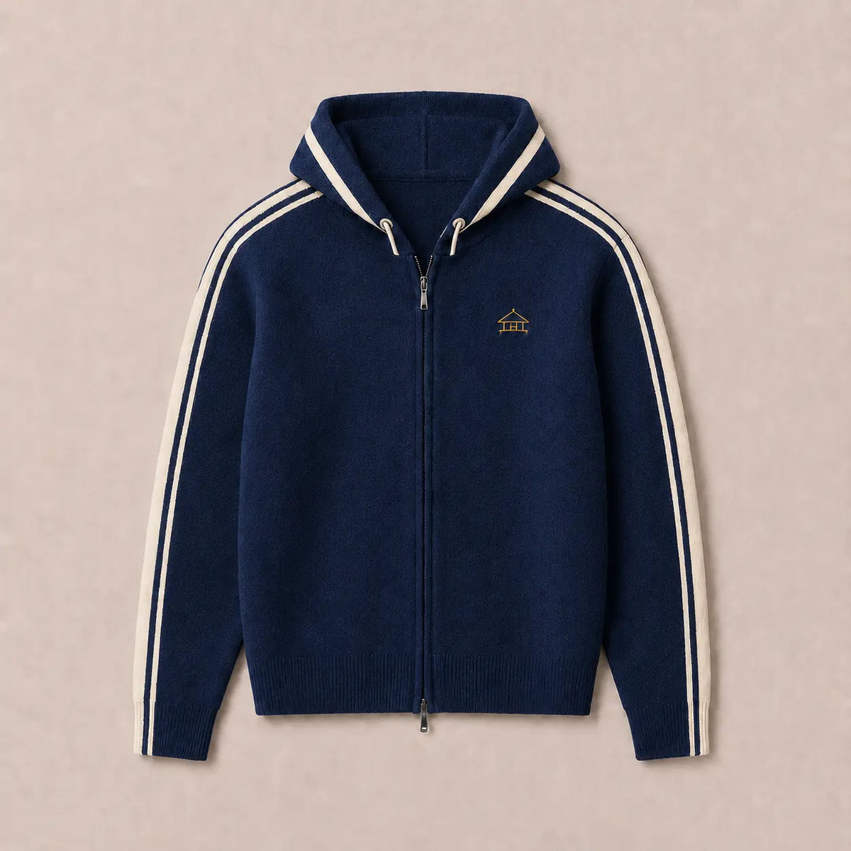 Men's Half Turtleneck Wool Cardigan