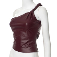 womens leather top