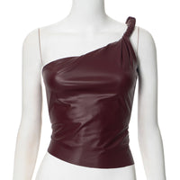 womens leather top