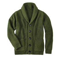 Men's Acrylic Turtleneck Sweater Cardigan
