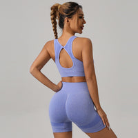 Knitted yoga clothes suit
