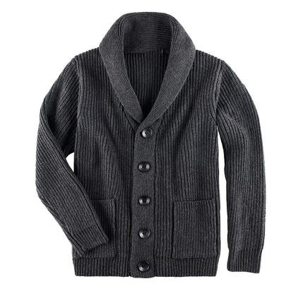 Men's Acrylic Turtleneck Sweater Cardigan