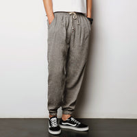 Loose Imitation Cotton and Linen Men's Pants