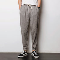 Loose Imitation Cotton and Linen Men's Pants